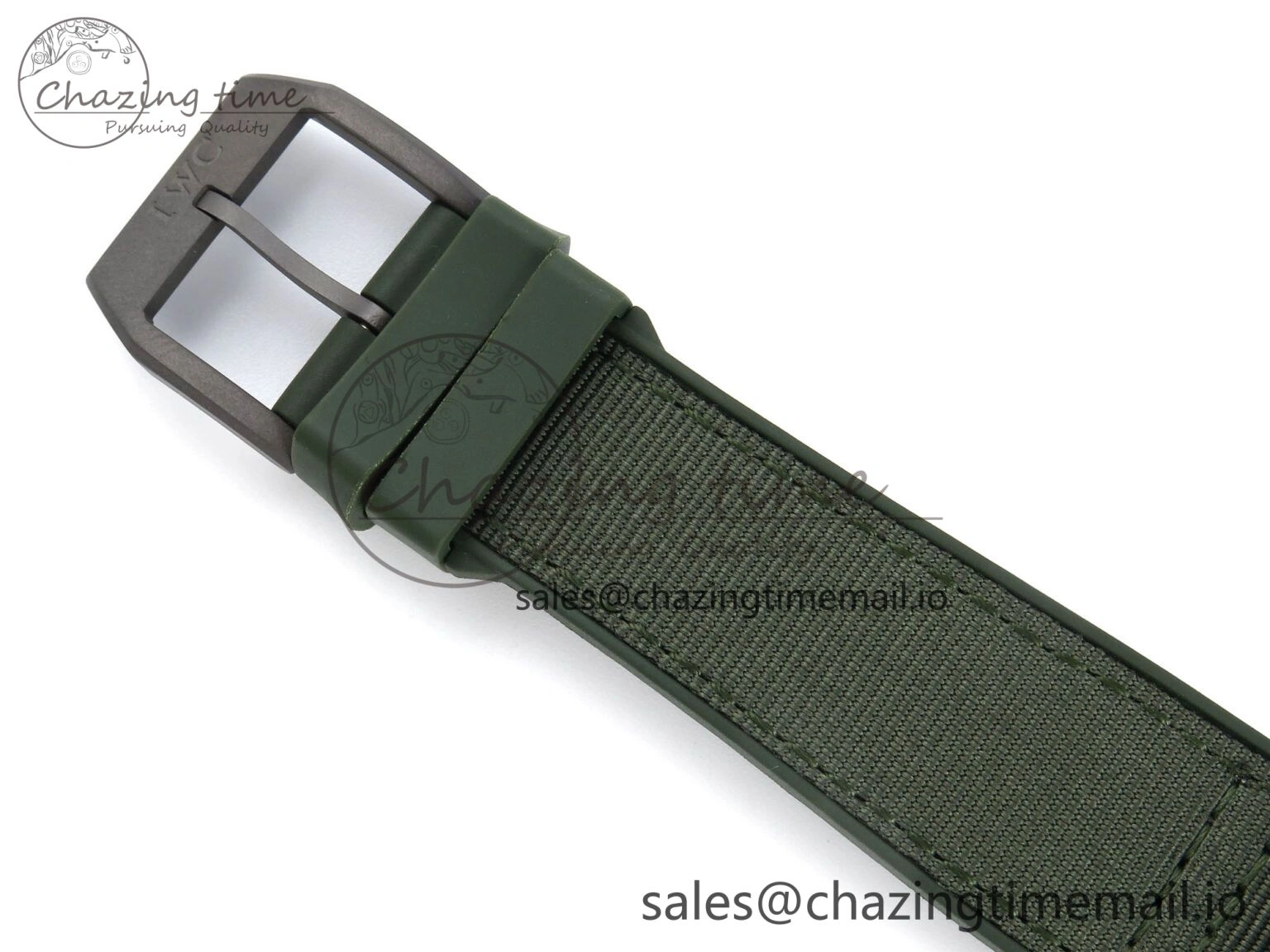 Resilient Big Pilot IW329802 M+F 1:1 Best Edition Green Dial on Green Nylon Strap MY 7002