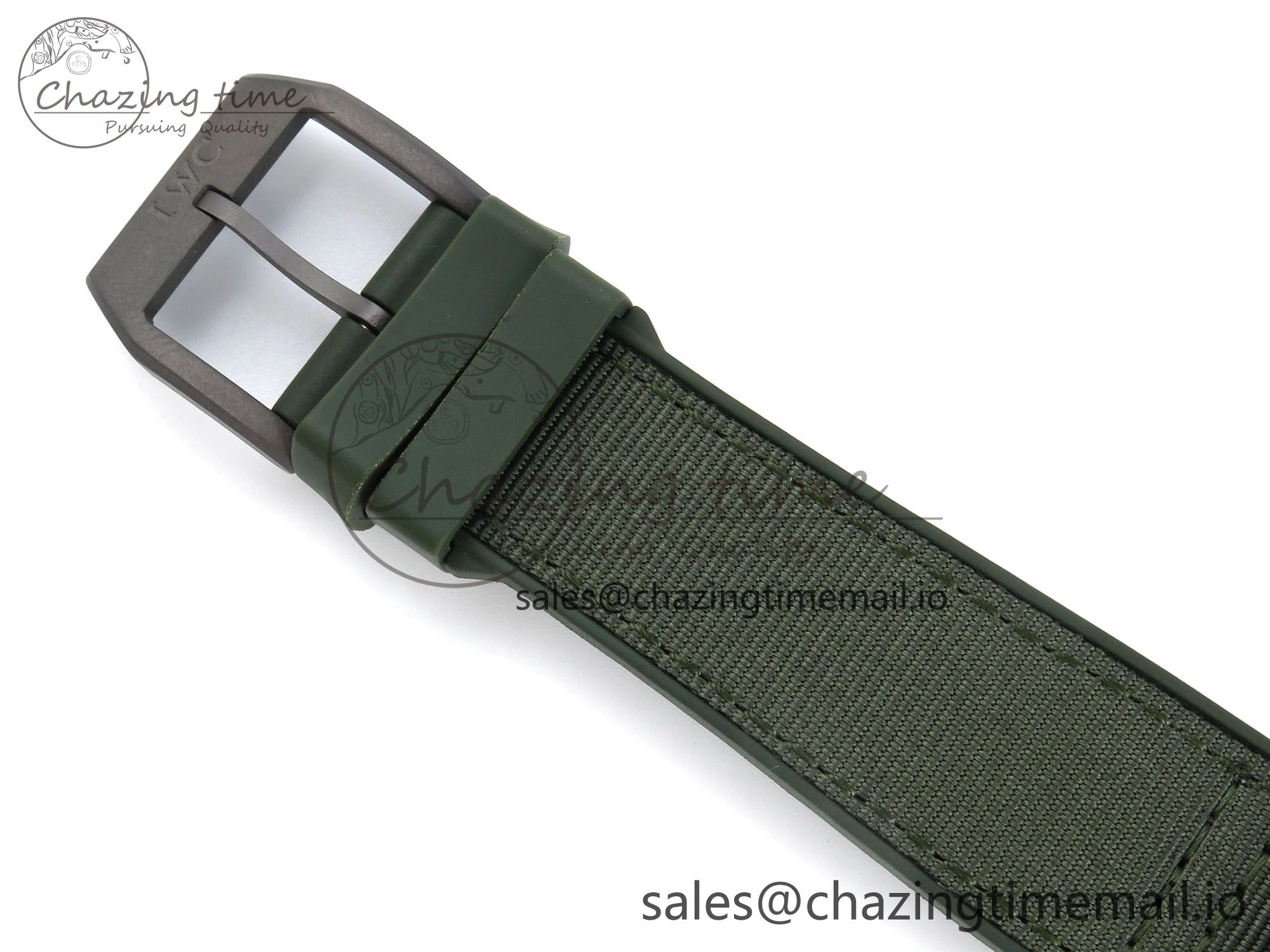 Resilient Big Pilot IW329802 M+F 1:1 Best Edition Green Dial on Green Nylon Strap MY 7002