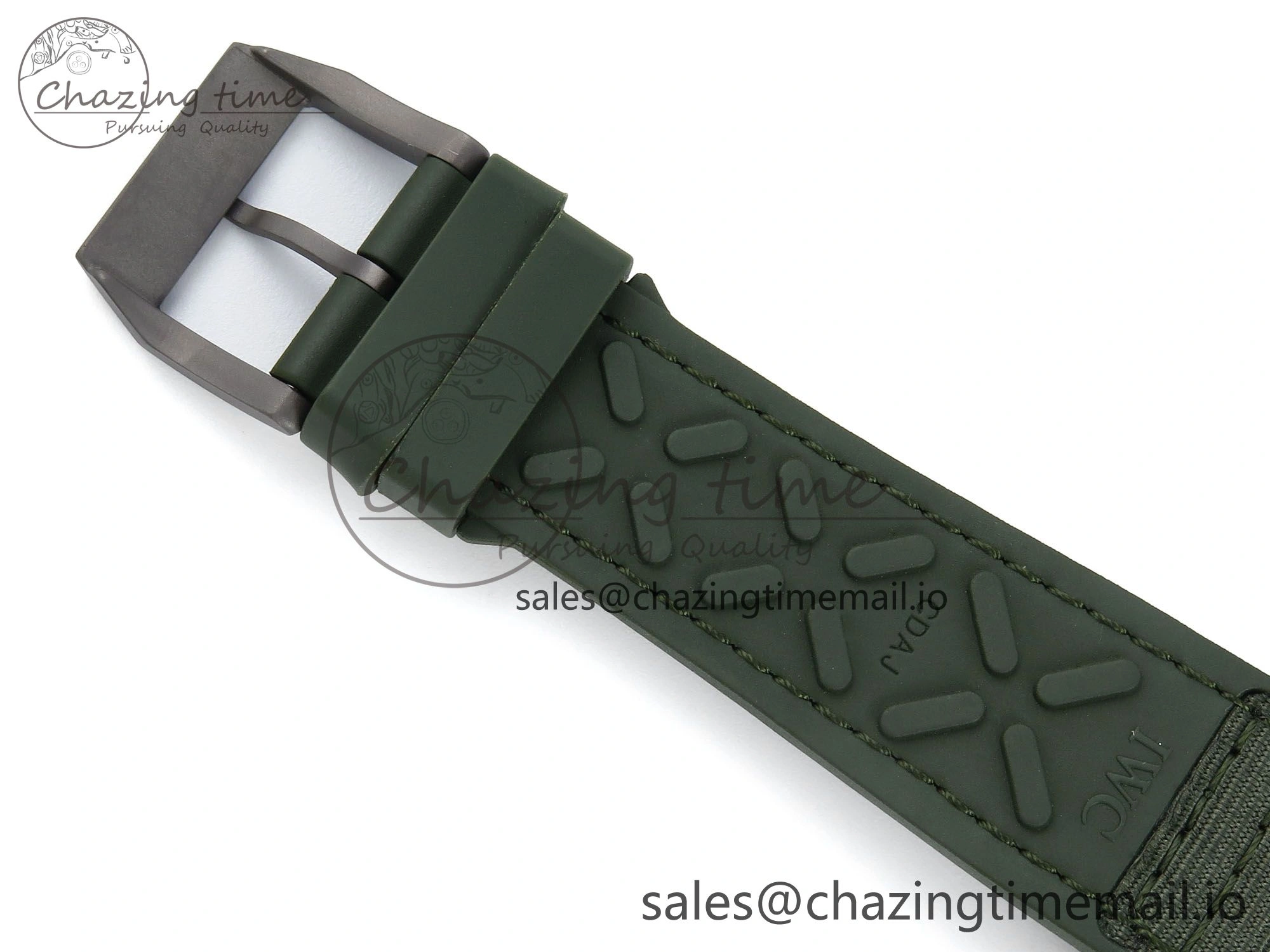 Resilient Big Pilot IW329802 M+F 1:1 Best Edition Green Dial on Green Nylon Strap MY 7002