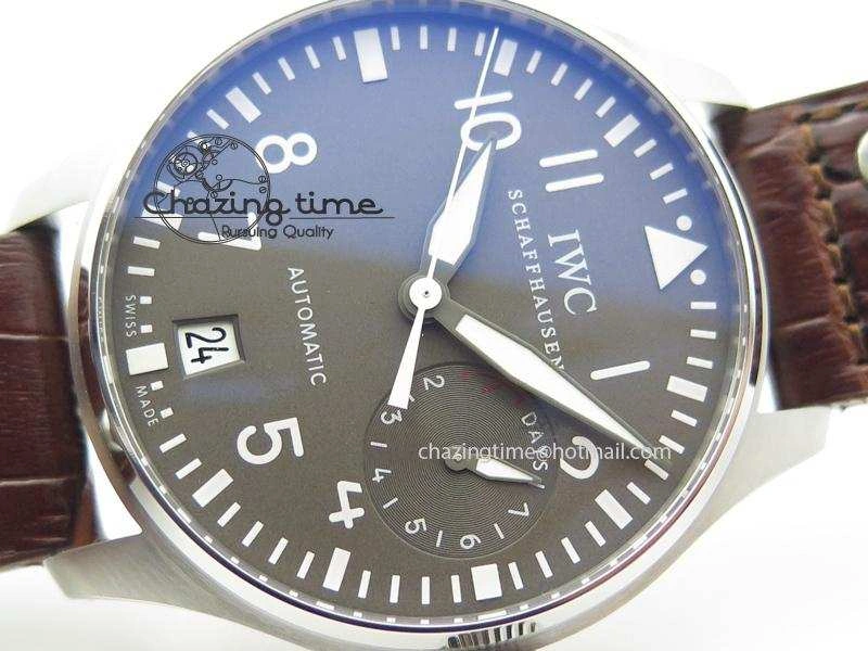 Big Pilot IW5009 Grey Dial ZF Edition Grey Dial On Brown Leather Strap A51111 (Fantasy Dial Color) Reliable 7326