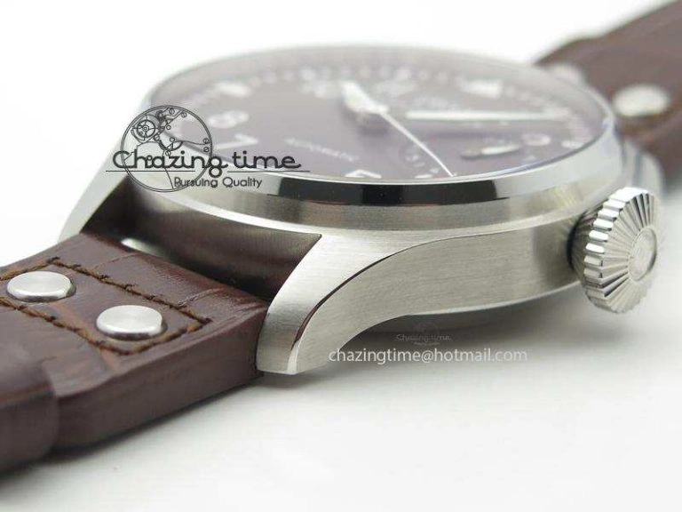 Big Pilot IW5009 Grey Dial ZF Edition Grey Dial On Brown Leather Strap A51111 (Fantasy Dial Color) Reliable 7326