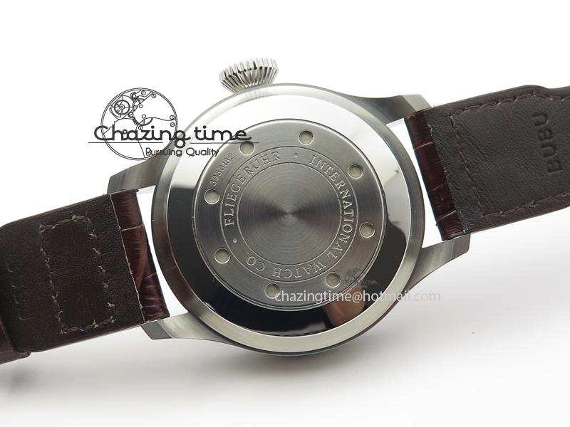 Big Pilot IW5009 Grey Dial ZF Edition Grey Dial On Brown Leather Strap A51111 (Fantasy Dial Color) Reliable 7326