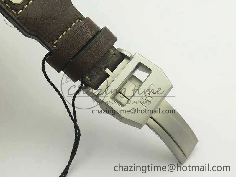 Big Pilot IW501004 Titanium ZF 1:1 Best Edition Black Dial On Brown Leather Strap A Resilient 7212