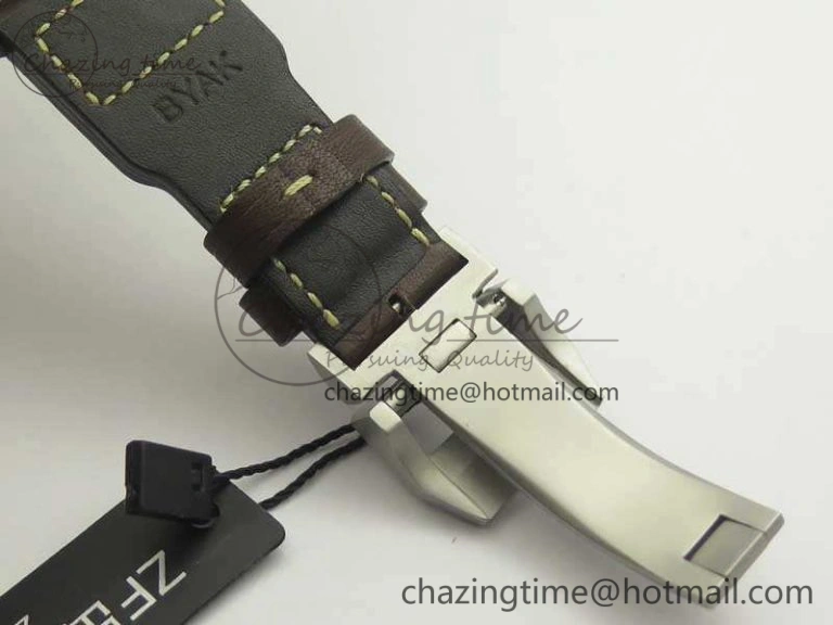 Big Pilot IW501004 Titanium ZF 1:1 Best Edition Black Dial On Brown Leather Strap A Resilient 7212