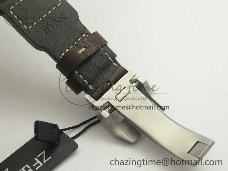 Big Pilot IW501004 Titanium ZF 1:1 Best Edition Black Dial On Brown Leather Strap A Resilient 7212