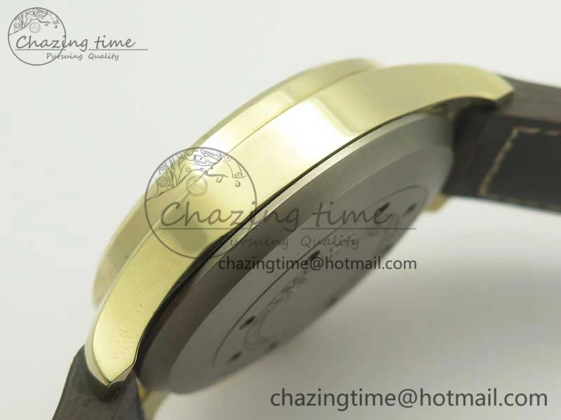 SmoothTexture Big Pilot IW501005 Real Bronze ZF 1:1 Best Edition Black Dial on Brown Leather Strap A 7192
