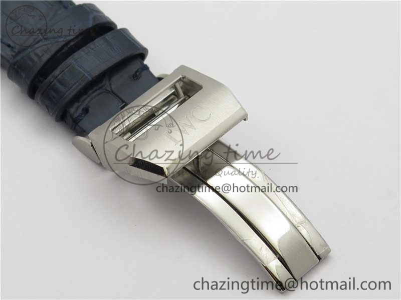 SoftTouch Big Pilot IW501008 “Boutique London” SS ZF Best Edition Blue Dial on Blue Leather Strap A 7106