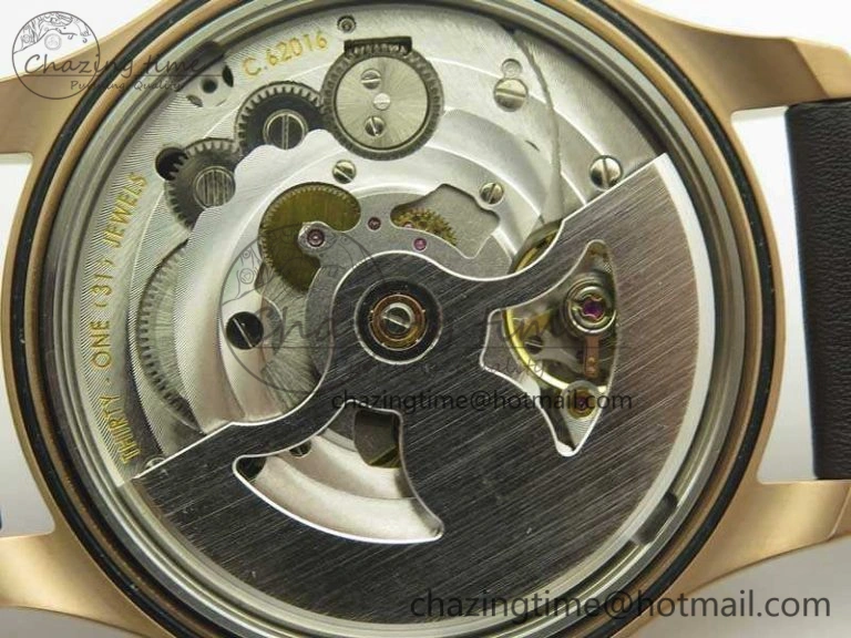 Big Pilot IW510301 Satin-Polished RG YLF Best Edition Black Dial On Leather Strap A Original 7222