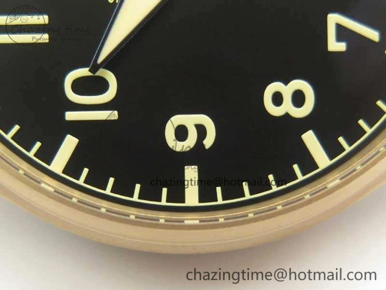 Big Pilot IW510301 Satin-Polished RG YLF Best Edition Black Dial On Leather Strap A Original 7222