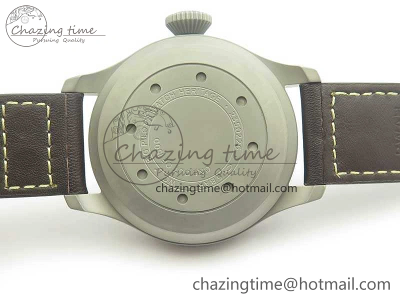 Big Pilot IW510301 Satin-Polished SS YLF Best Edition Black Dial On Leather Strap A Chic 7213