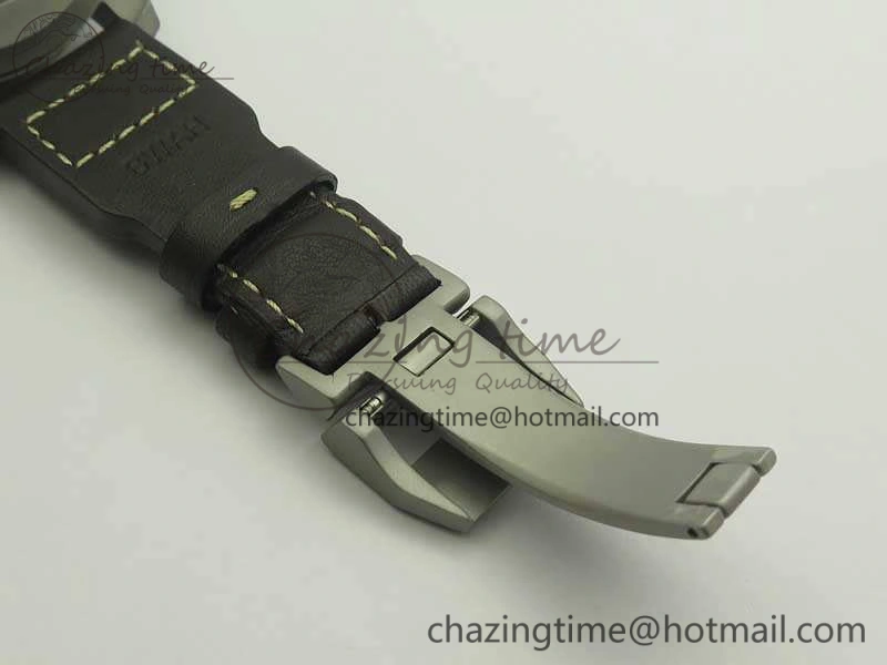 Big Pilot IW510301 Satin-Polished SS YLF Best Edition Black Dial On Leather Strap A Chic 7213