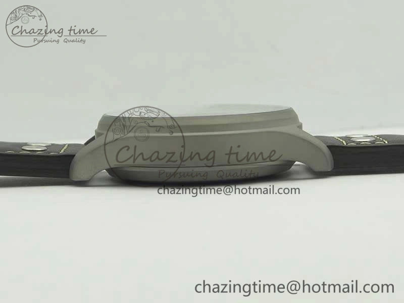 Big Pilot IW510301 Satin-Polished SS YLF Best Edition Black Dial On Leather Strap A Chic 7213