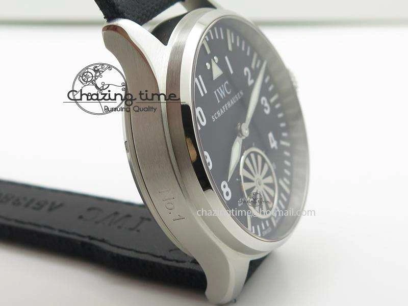 Affordable Big Pilot “Markus Buhler” IW5003 Turbine Movement On Black Strap A 7378