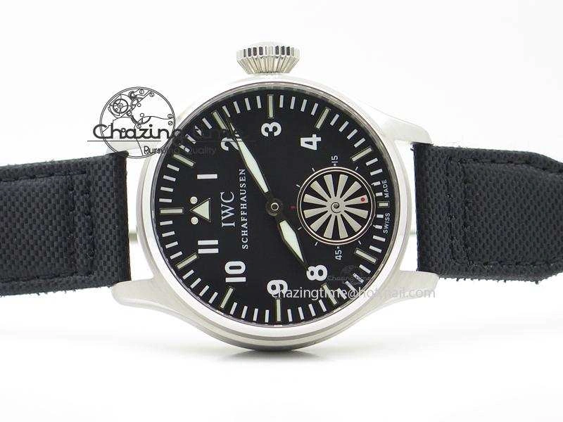Affordable Big Pilot “Markus Buhler” IW5003 Turbine Movement On Black Strap A 7378