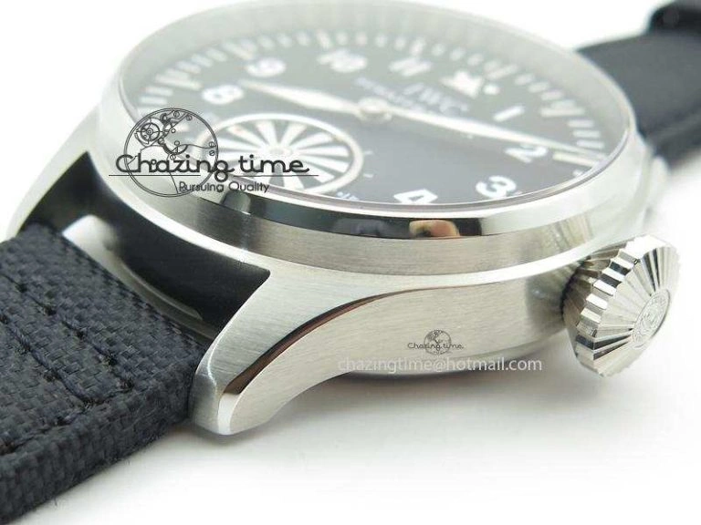 Affordable Big Pilot “Markus Buhler” IW5003 Turbine Movement On Black Strap A 7378