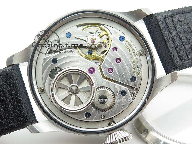 Affordable Big Pilot “Markus Buhler” IW5003 Turbine Movement On Black Strap A 7378