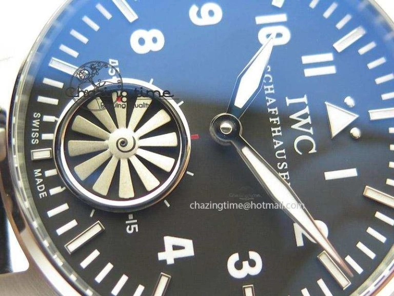 UrbanStyle Big Pilot “Markus Buhler” IW5003 Turbine Movement V6F Best Edition On Leather Strap A 7334