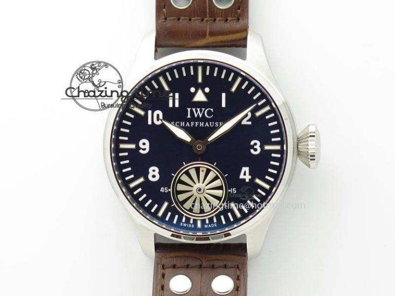 Big Pilot “Markus Buhler” IW5003 Turbine V6F Best Edition Blue Dial On Leather Strap A Efficient 7324