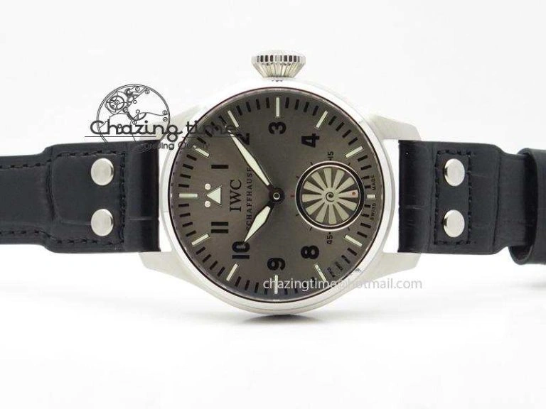 Big Pilot “Markus Buhler” IW5003 Turbine V6F Best Edition Grey Dial On Leather Strap A Seasonal 7314