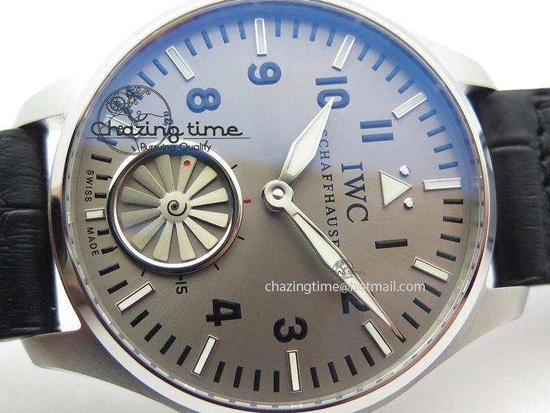 Big Pilot “Markus Buhler” IW5003 Turbine V6F Best Edition Grey Dial On Leather Strap A Seasonal 7314