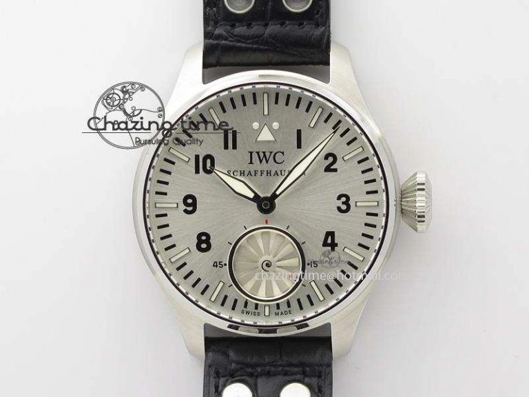 Thermal Big Pilot “Markus Buhler” IW5003 Turbine V6F Best Edition Silver Dial On Leather Strap A 7315
