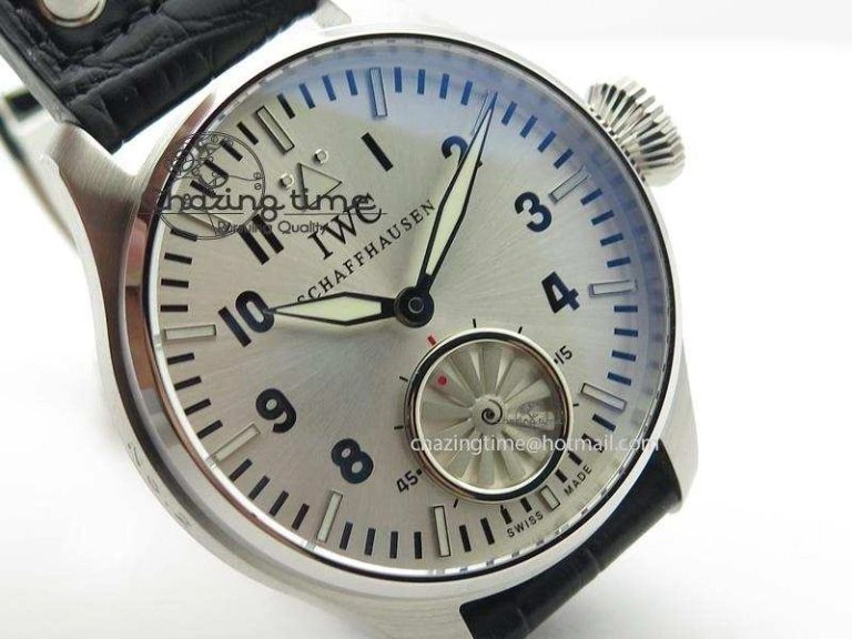Thermal Big Pilot “Markus Buhler” IW5003 Turbine V6F Best Edition Silver Dial On Leather Strap A 7315