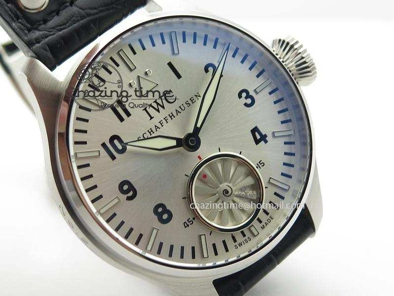 Thermal Big Pilot “Markus Buhler” IW5003 Turbine V6F Best Edition Silver Dial On Leather Strap A 7315
