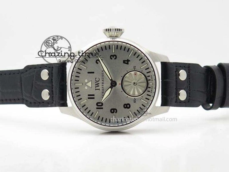 Thermal Big Pilot “Markus Buhler” IW5003 Turbine V6F Best Edition Silver Dial On Leather Strap A 7315