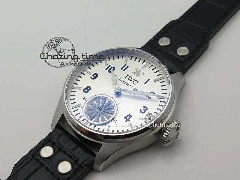 Thermal Big Pilot “Markus Buhler” IW5003 Turbine V6F Best Edition Silver Dial On Leather Strap A 7315