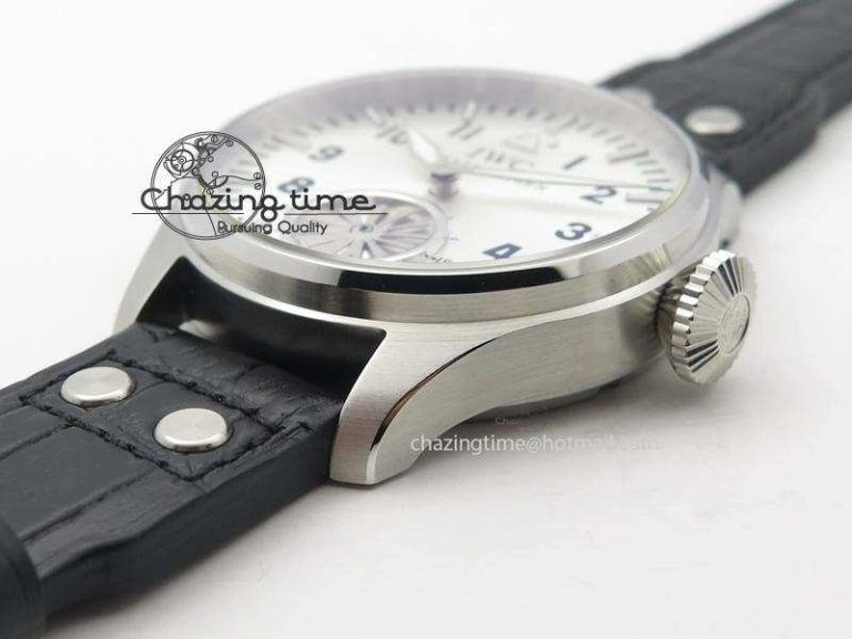 Thermal Big Pilot “Markus Buhler” IW5003 Turbine V6F Best Edition Silver Dial On Leather Strap A 7315