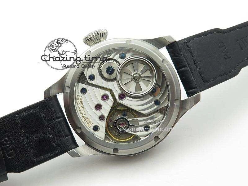 Thermal Big Pilot “Markus Buhler” IW5003 Turbine V6F Best Edition Silver Dial On Leather Strap A 7315