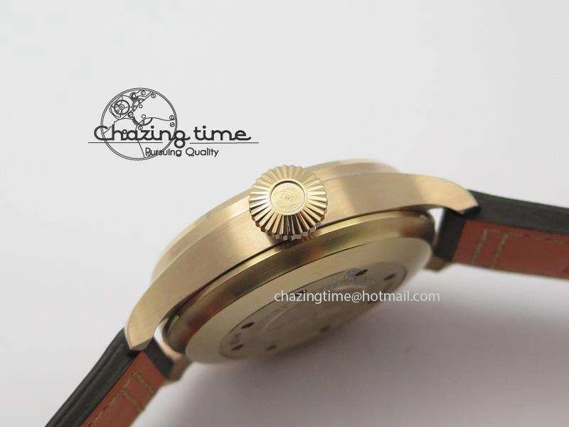 Vibrant Big Pilot Real PR 2016 IW500917 RG ZF Best Edition Gray Dial On Brown Leather Strap A 7290