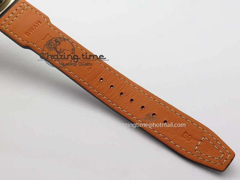 Vibrant Big Pilot Real PR 2016 IW500917 RG ZF Best Edition Gray Dial On Brown Leather Strap A 7290