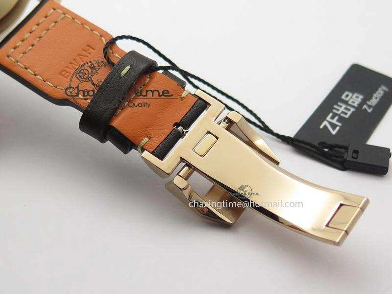 Vibrant Big Pilot Real PR 2016 IW500917 RG ZF Best Edition Gray Dial On Brown Leather Strap A 7290