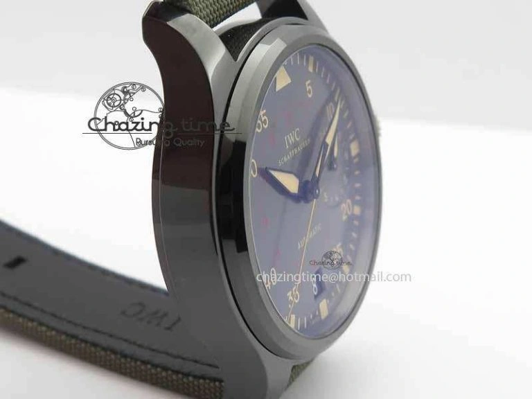 Big Pilot Real PR 48mm IW501902 Real Ceramic ZF 1:1 Best Edition On Green Nylon Strap A51111 V Durable 7249