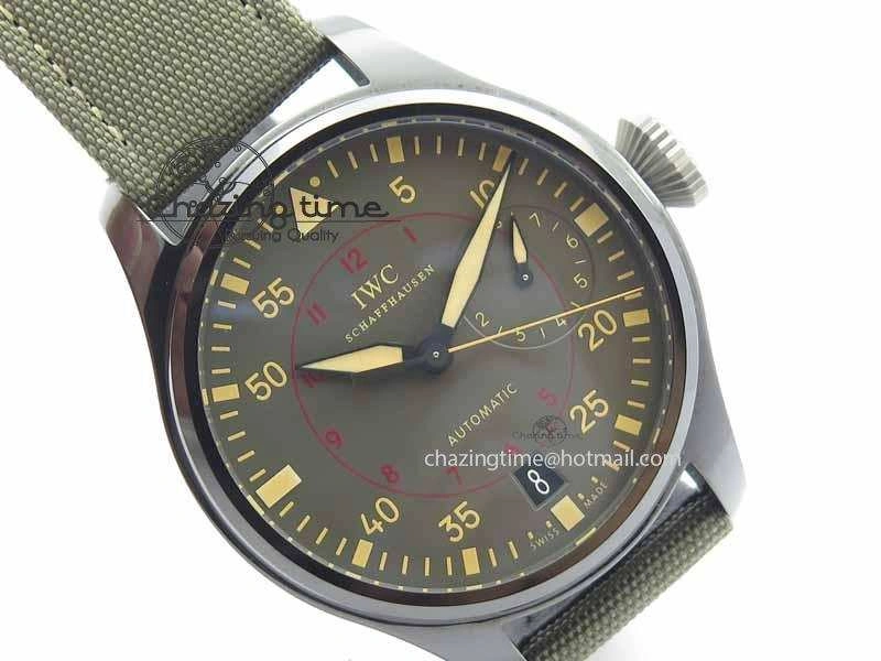 Big Pilot Real PR 48mm IW501902 Real Ceramic ZF 1:1 Best Edition On Green Nylon Strap A51111 V Durable 7249