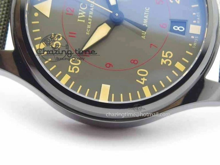 Big Pilot Real PR 48mm IW501902 Real Ceramic ZF 1:1 Best Edition On Green Nylon Strap A51111 V Durable 7249