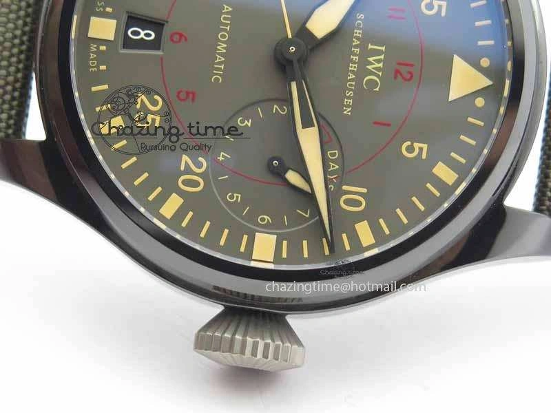 Big Pilot Real PR 48mm IW501902 Real Ceramic ZF 1:1 Best Edition On Green Nylon Strap A51111 V Durable 7249