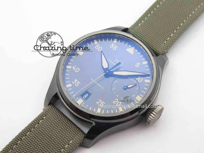 Big Pilot Real PR 48mm IW501902 Real Ceramic ZF 1:1 Best Edition On Green Nylon Strap A51111 V Durable 7249