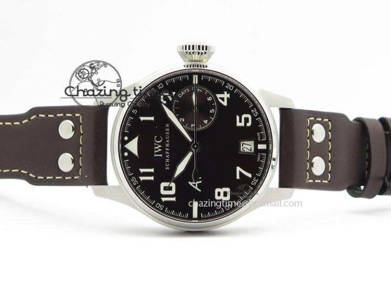 SoftTouch Big Pilot Real PR IW500422 ZF Best Edition Brown Dial On Brown Leather Strap A 7289