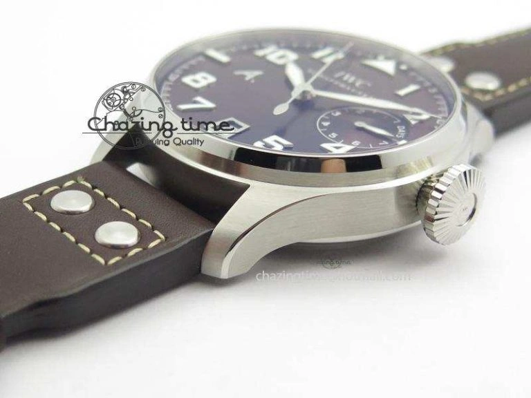 SoftTouch Big Pilot Real PR IW500422 ZF Best Edition Brown Dial On Brown Leather Strap A 7289