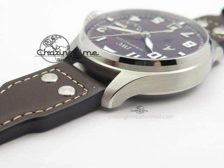 SoftTouch Big Pilot Real PR IW500422 ZF Best Edition Brown Dial On Brown Leather Strap A 7289