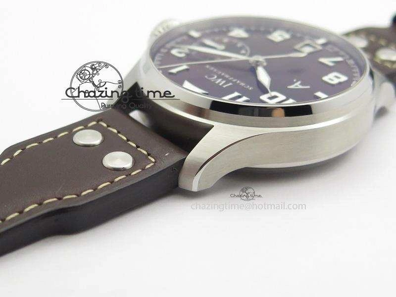 SoftTouch Big Pilot Real PR IW500422 ZF Best Edition Brown Dial On Brown Leather Strap A 7289