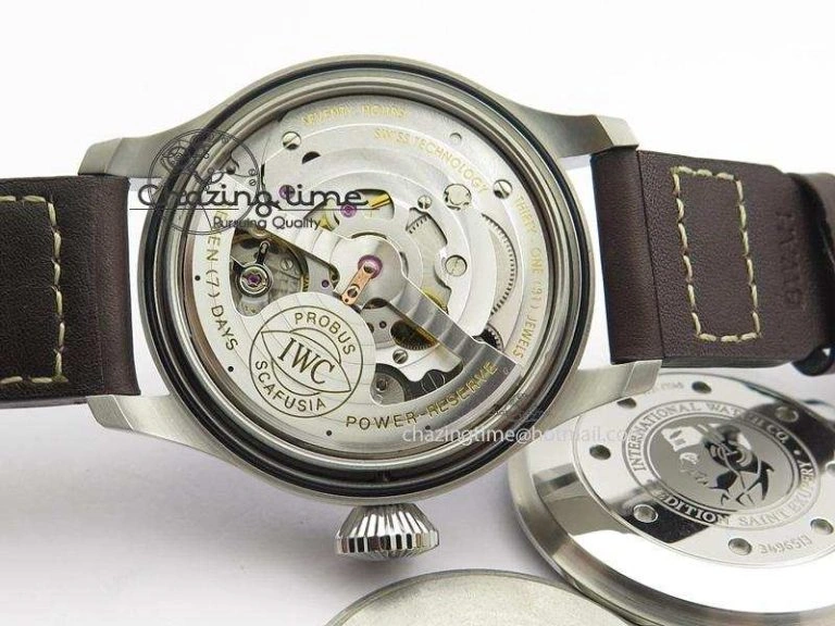 SoftTouch Big Pilot Real PR IW500422 ZF Best Edition Brown Dial On Brown Leather Strap A 7289