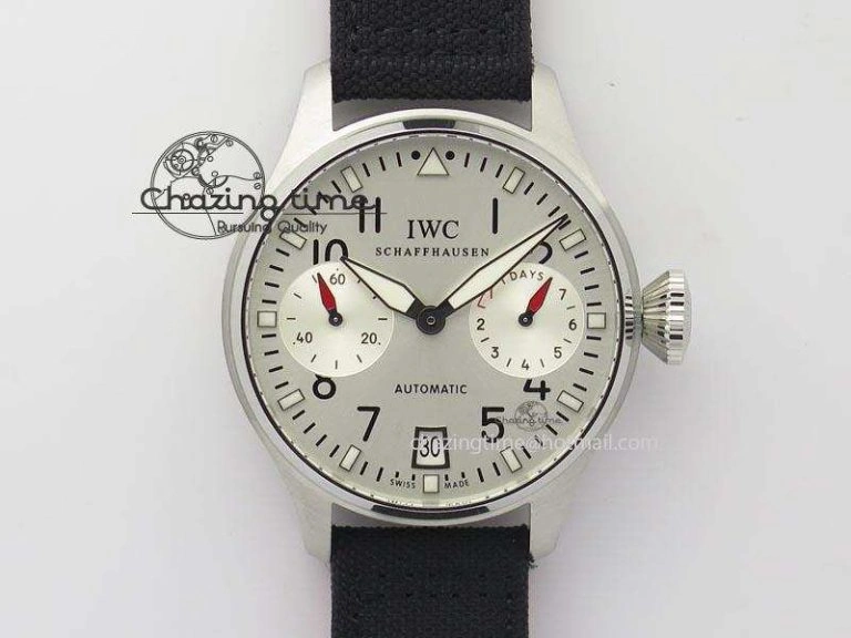 Snug Big Pilot Real PR IW500432 DFB Limited Edition ZF 1:1 Best Edition On Black Nylon Strap A 7276