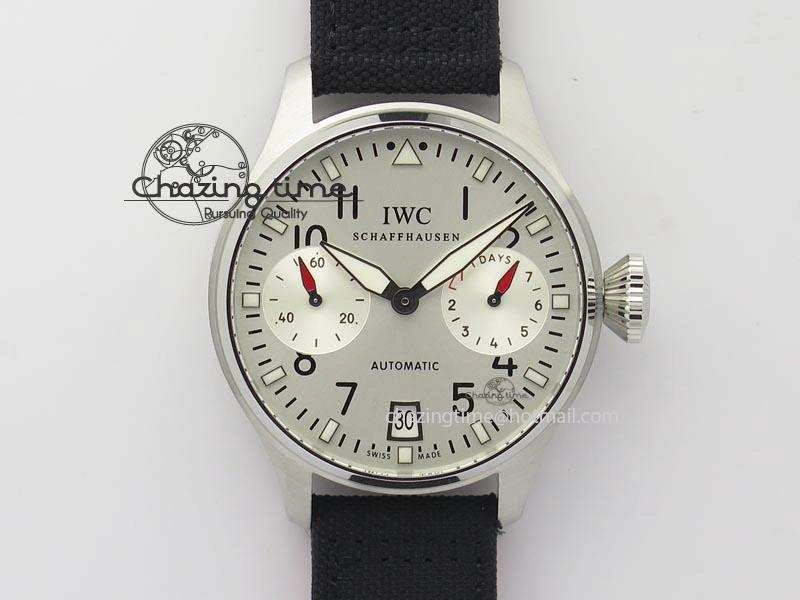 Snug Big Pilot Real PR IW500432 DFB Limited Edition ZF 1:1 Best Edition On Black Nylon Strap A 7276