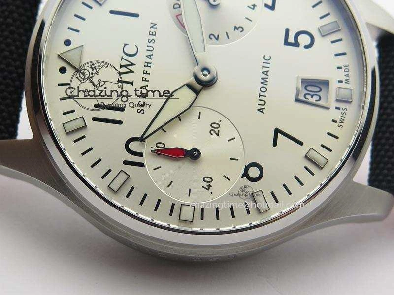 Snug Big Pilot Real PR IW500432 DFB Limited Edition ZF 1:1 Best Edition On Black Nylon Strap A 7276