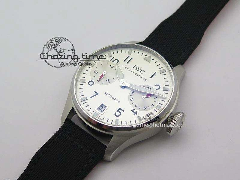 Snug Big Pilot Real PR IW500432 DFB Limited Edition ZF 1:1 Best Edition On Black Nylon Strap A 7276