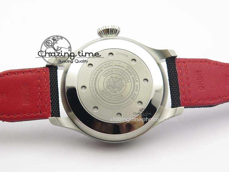 Snug Big Pilot Real PR IW500432 DFB Limited Edition ZF 1:1 Best Edition On Black Nylon Strap A 7276