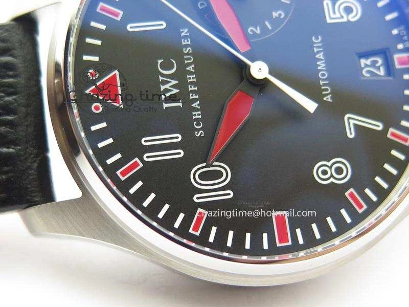 Big Pilot Real PR IW500433 “Muhammad Ali” ZF Best Edition On Black Leather Strap A Efficient 7294